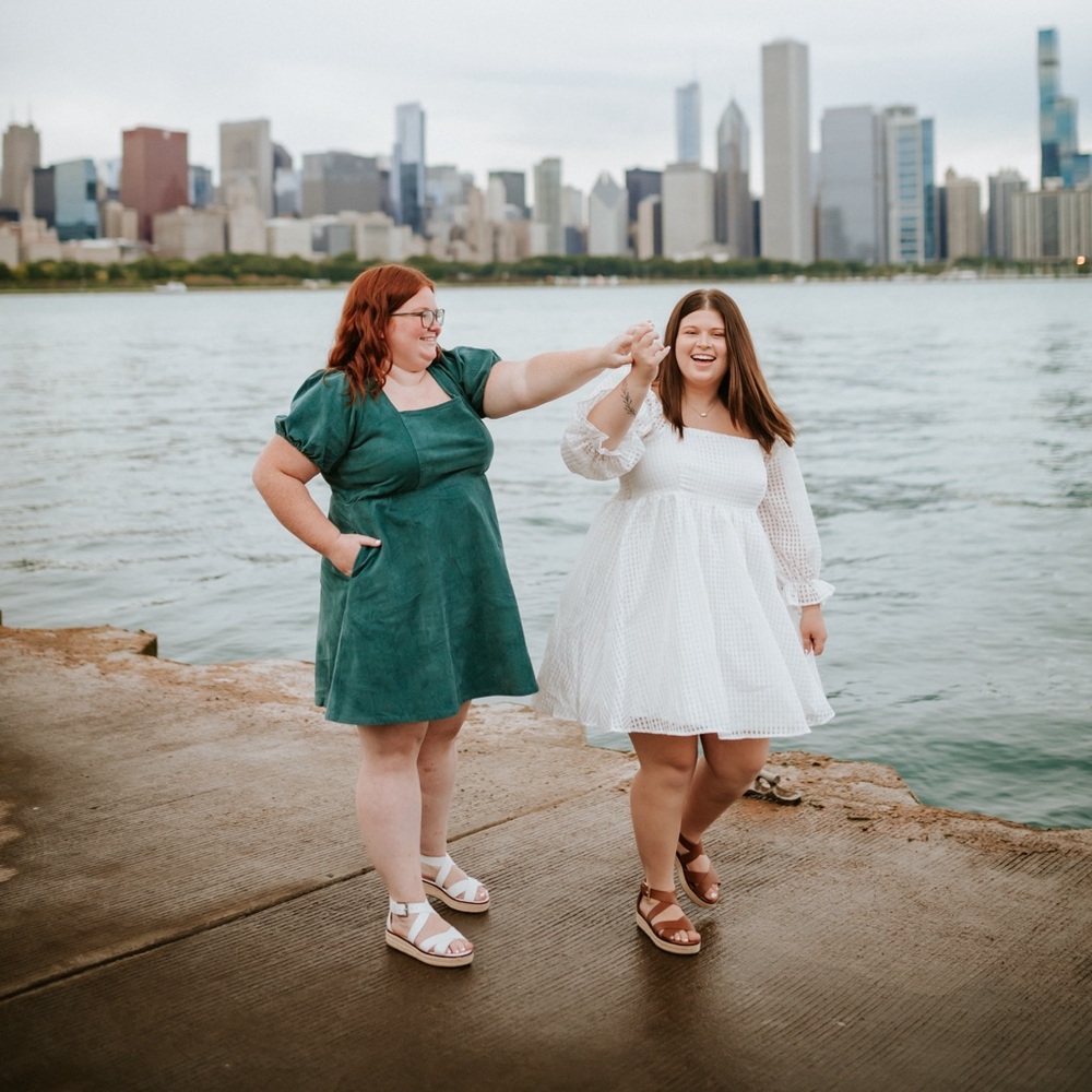 Gingham white dress!